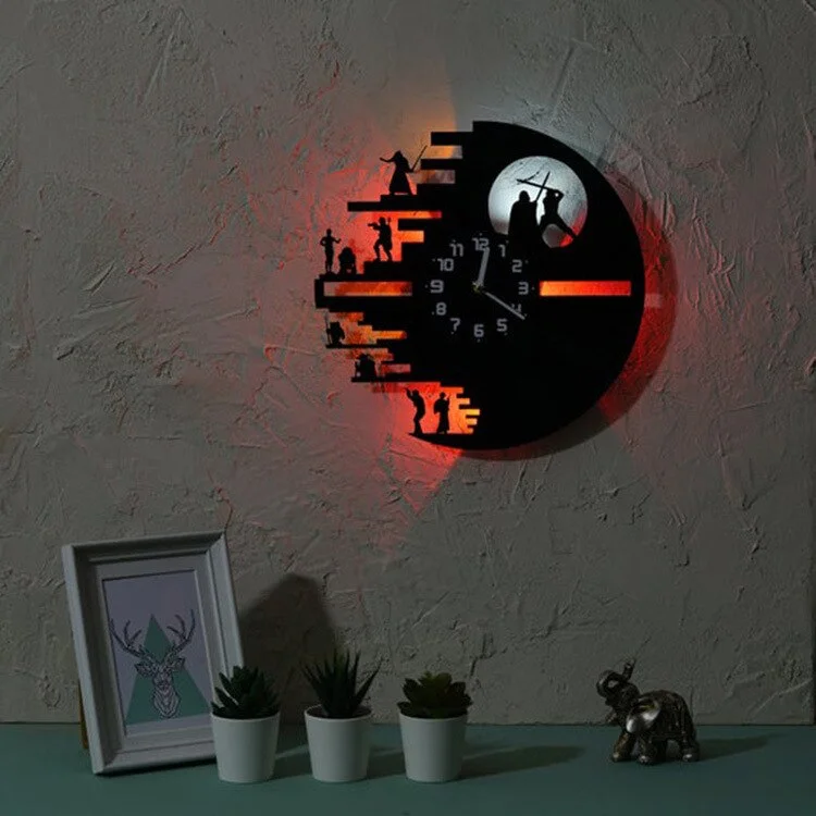 Horloge lumineuse Star Wars - La Caverne Officielle