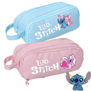 Trousse Stitch Rose ou Bleue – Emportez l’univers de Lilo & Stitch partout avec vous !